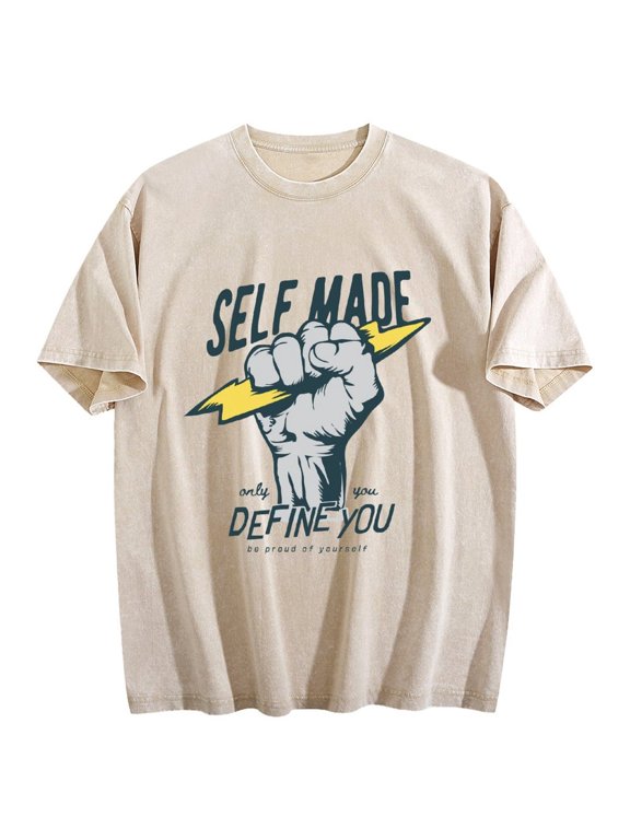 Self Made Motivational Mens T-Shirt Be Proud Of Yourself Define Your Own Success