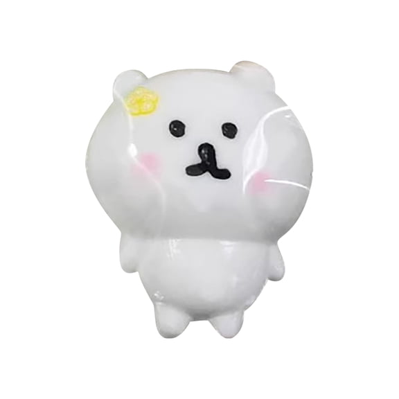 Self Mocking Bear Squishy Balls Slow Deflate Design for Office Study Stress Relief with Water Bottle Portable 6.5 Inch, A