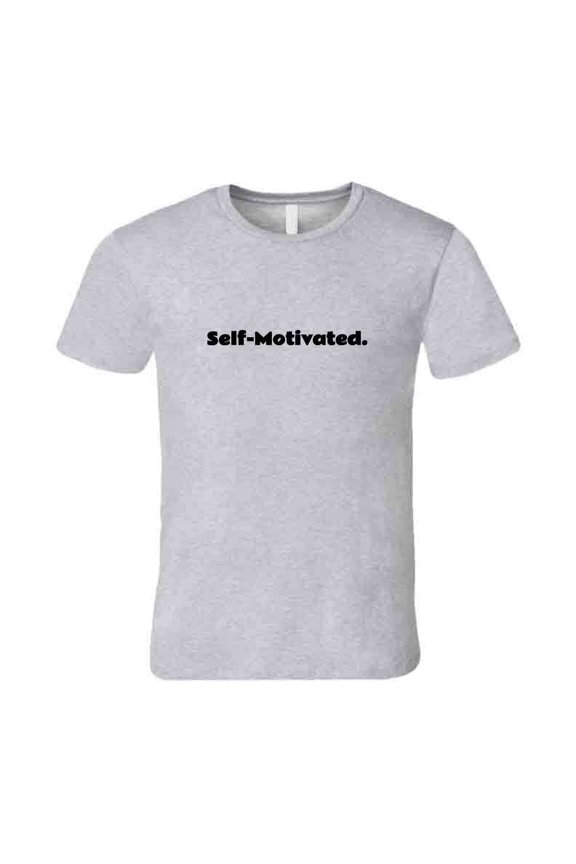 Self-Motivated Statement T-Shirt - Gray/Black - Unisex