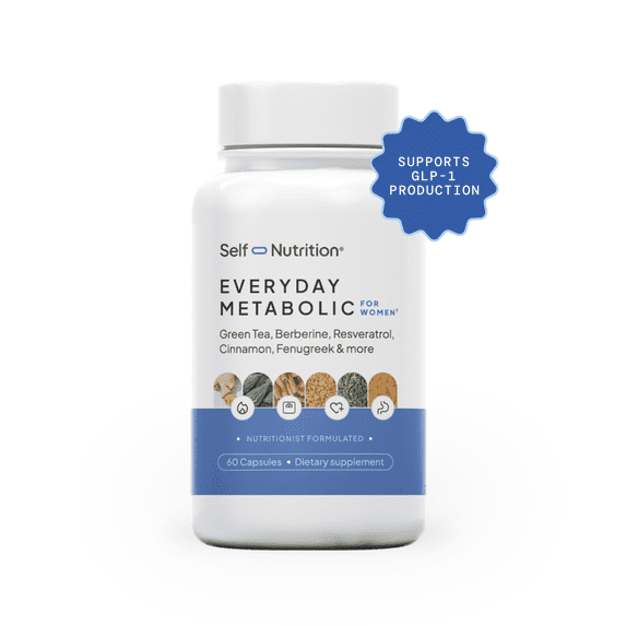 Self Nutrition Everyday Metabolic – Daily Metabolic Support for Metabolism and Appetite control. Made in USA. 60 capsules.