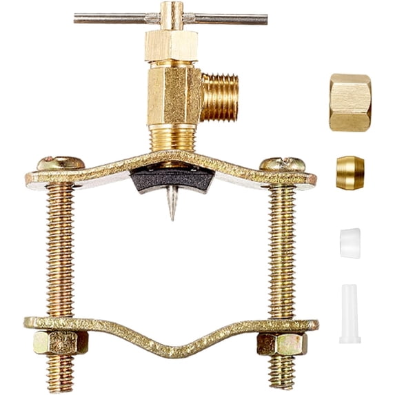 Self Piercing Saddle Valve - 1/4" Outlet,For tting Water on Copper Pipe ...