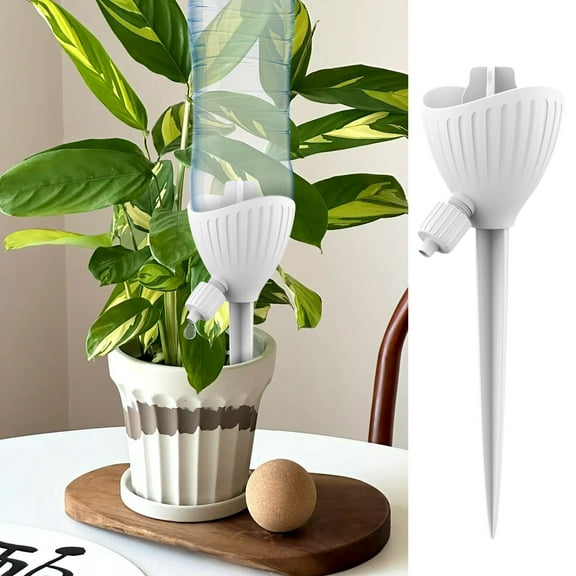 Self Plant Watering Spikes Auto Drippers Irrigation Devices Vacation Automatic Plants Water System with Adjustable Control Valve Switch Design for Houseplant, Gardenplant, Officeplant