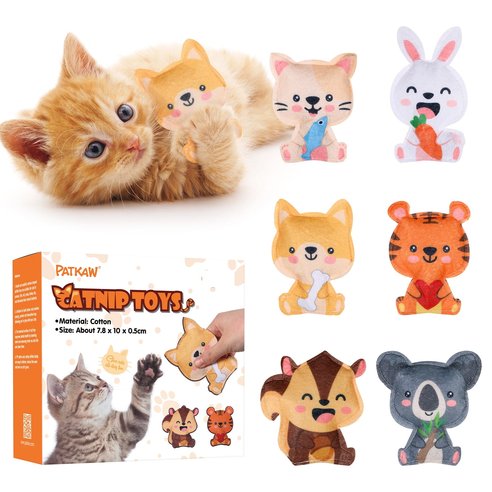 Self Play Cat Toys Treat Catnip Christmas Chew Kitten for Indoor Cats