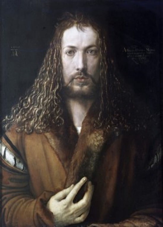 Self Portrait 1500 Albrecht Durer (1471-1528 German) Oil on wood panel Alte Pinakothek Munich Germany Canvas Art - Albrecht Durer (18 x 24)