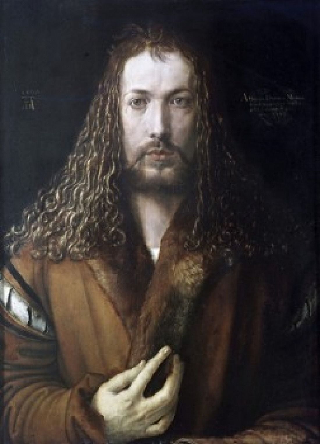 Self Portrait 1500 Albrecht Durer (1471-1528 German) Oil on wood panel Alte Pinakothek Munich Germany Canvas Art - Albrecht Durer (24 x 36)