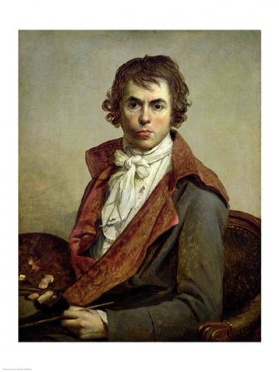 Self Portrait 1794 Canvas Art - Jacques-Louis David (18 x 24)