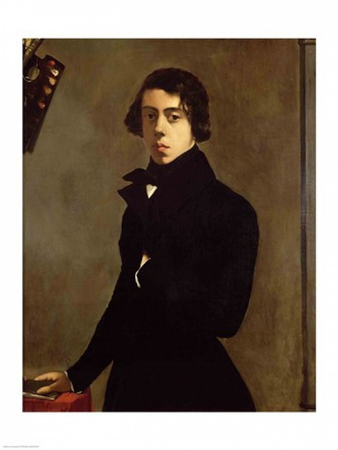 Self Portrait 1835 Canvas Art - Theodore Chasseriau (18 x 24)