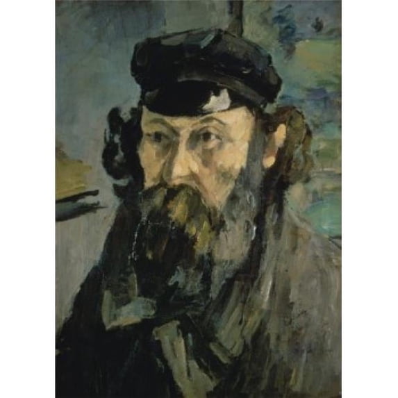 Self-Portrait 1872 Paul Cezanne 1839-1906 French Oil on Canvas State Hermitage Museum St Petersburg Russia - 18 x 24 in.