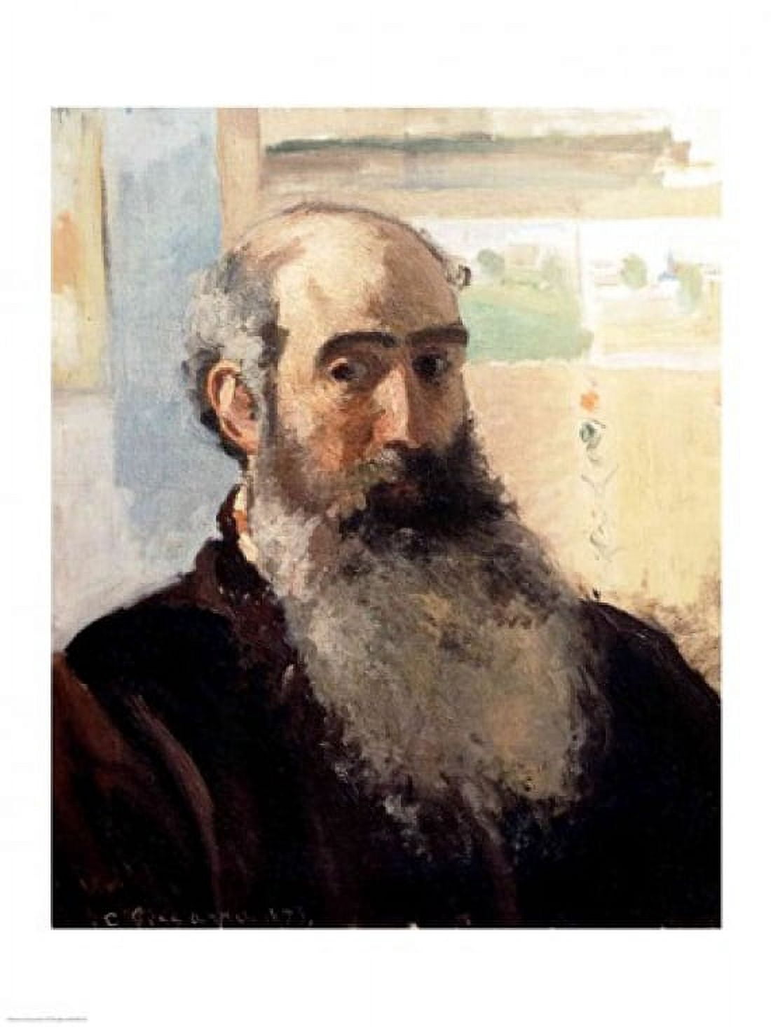 Self Portrait 1873 Canvas Art - Camille Pissarro (18 x 24)