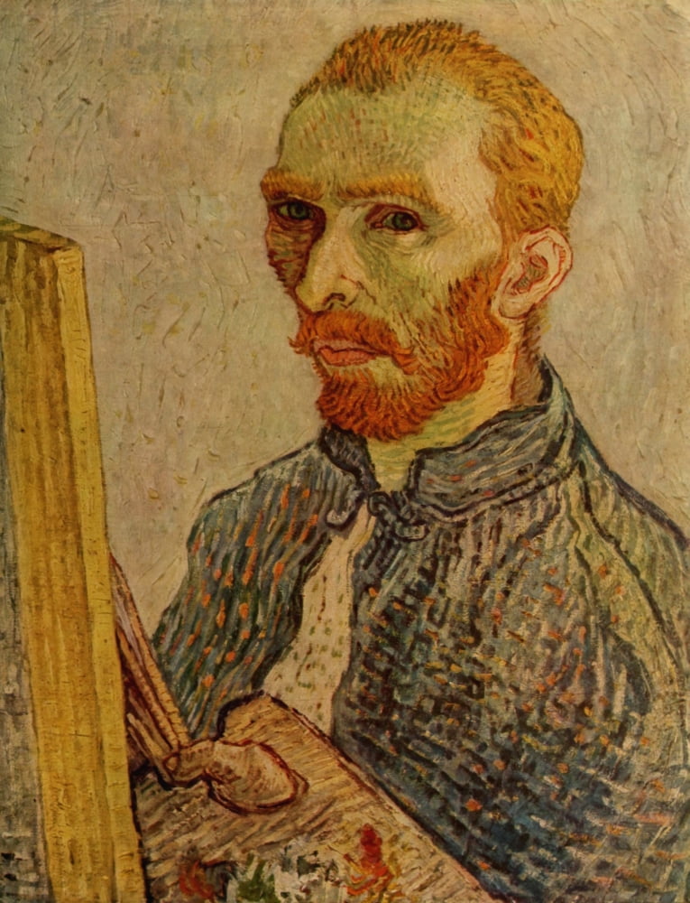 Self-Portrait 1889 Canvas Art - Vincent Van Gogh (18 x 24)
