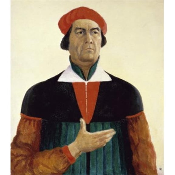 Self-Portrait 1933 Kasimir Malevich 1878-1935 Russian Oil on Canvas Russian State Museum St Petersburg - 18 x 24 in.