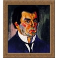 thumbnail image 1 of Self Portrait 20x20 Gold Ornate Wood Framed Canvas Art by Malevich, Kazimir, 1 of 2