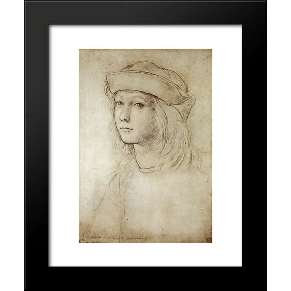 Self Portrait 20x24 Framed Art Print by Raphael