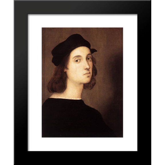 Self Portrait 20x24 Framed Art Print by Raphael
