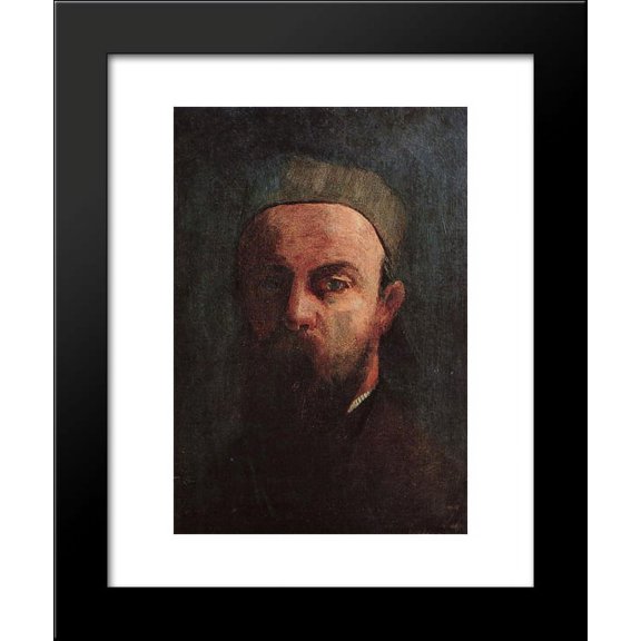 Self Portrait 20x24 Framed Art Print by Redon, Odilon
