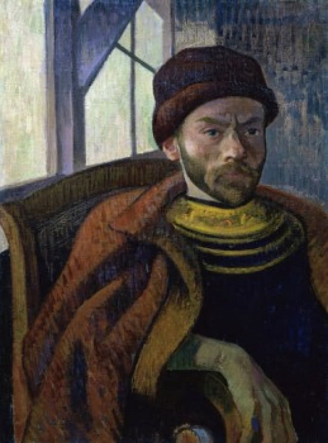 Self Portrait in Breton Costume 19th C Jacob Isaac Meyer de Haan (1852-1895Dutch) Musee du Prieure St Germain-en-Laye Canvas Art - Jacob Isaac Meyer de Haan (18 x 24)