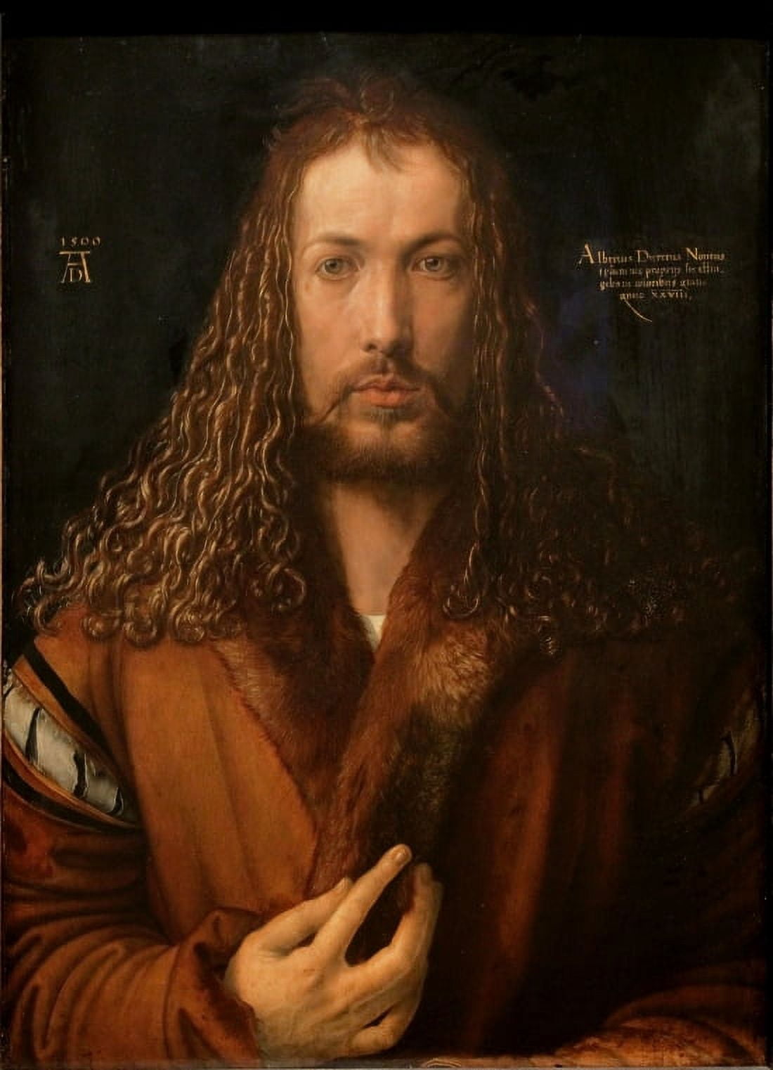 Self Portrait Canvas Art - Albrecht Durer (24 x 36)
