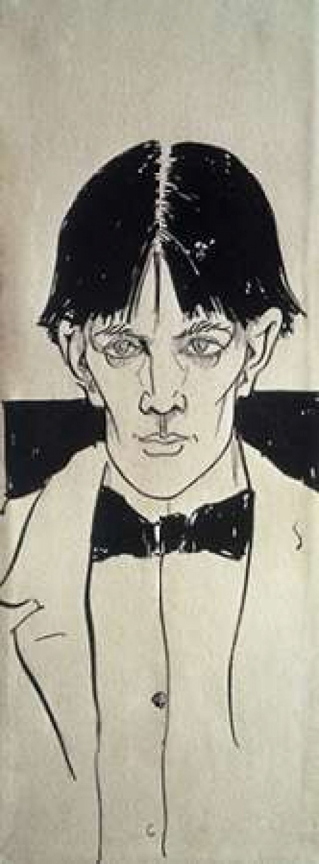 Self Portrait Canvas Art - Aubrey Beardsley (24 x 48)