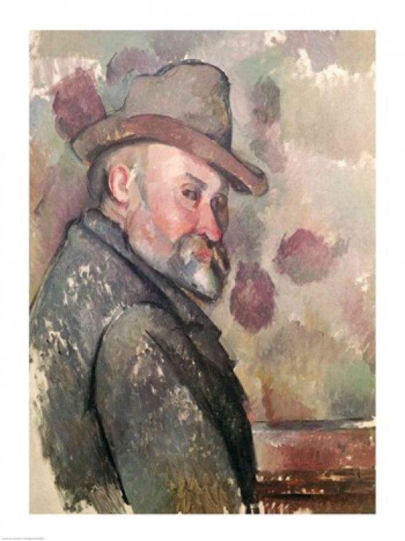 Self Portrait Canvas Art - Paul Cezanne (18 x 24)