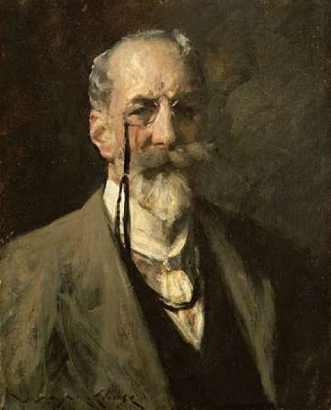 Self-Portrait Canvas Art - William Merritt Chase (20 x 24)