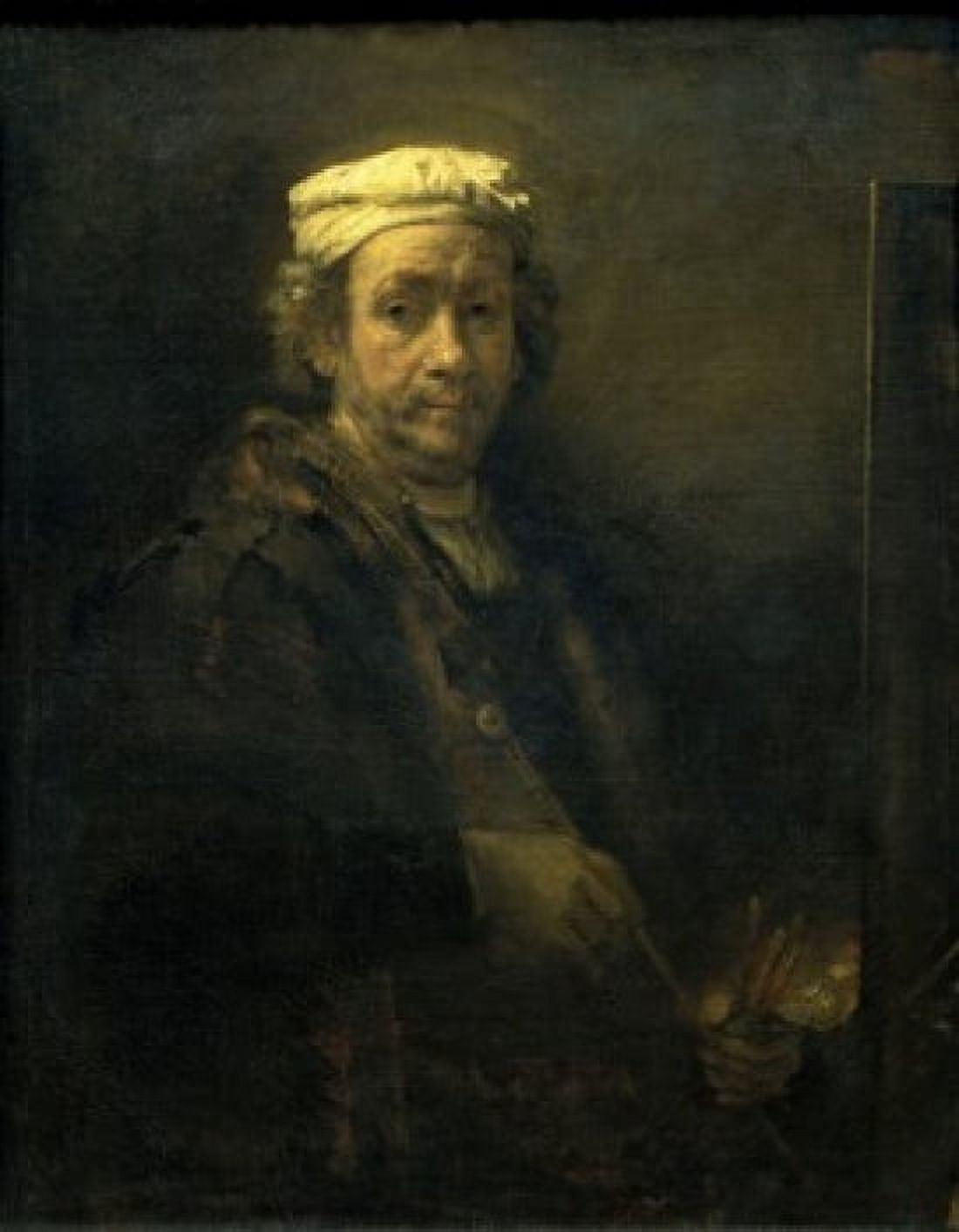 Self Portrait in Front of an Easel 1660 Rembrandt Harmensz van Rijn (1606-1669Dutch) Muse du Louvre Paris Canvas Art - Rembrandt Harmensz van Rijn (18 x 24)