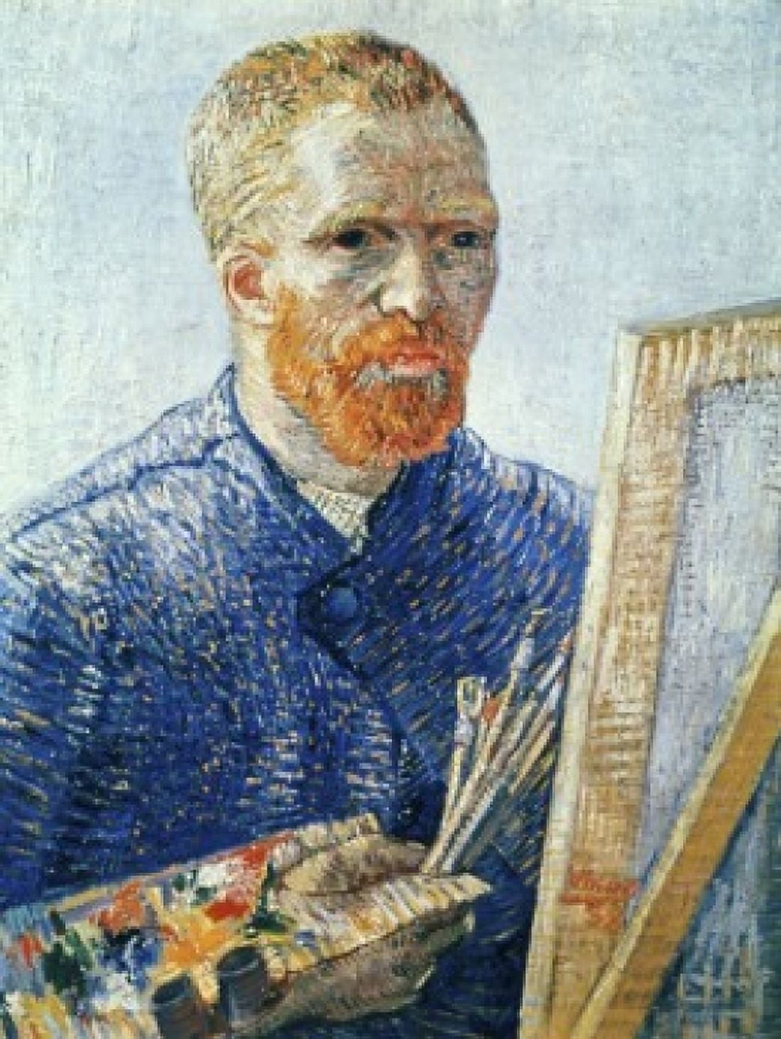 Self-Portrait in Front of Easel 1888 Vincent van Gogh (1853-1890 Dutch) Oil on Canvas Van Gogh Museum Amsterdam Canvas Art - Vincent van Gogh (24 x 36)