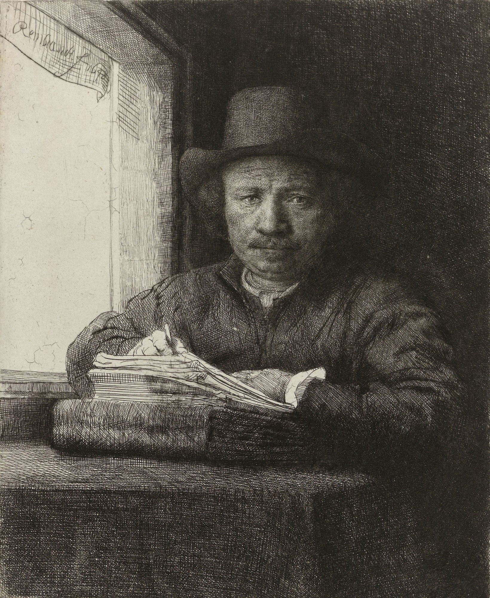 Self-Portrait Of Rembrandt Canvas Art - (18 x 24)