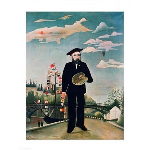 Self Portrait Poster Print by Henri Rousseau