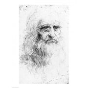 Self Portrait Poster Print by Leonardo Da Vinci - 18 x 24 in.