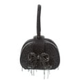 thumbnail image 1 of Self-Portrait Rhinestone Top Handle Micro Bag, Black, 1 of 4