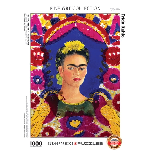 Self Portrait, The Frame by Frida Kahlo 1000-Piece Puzzle