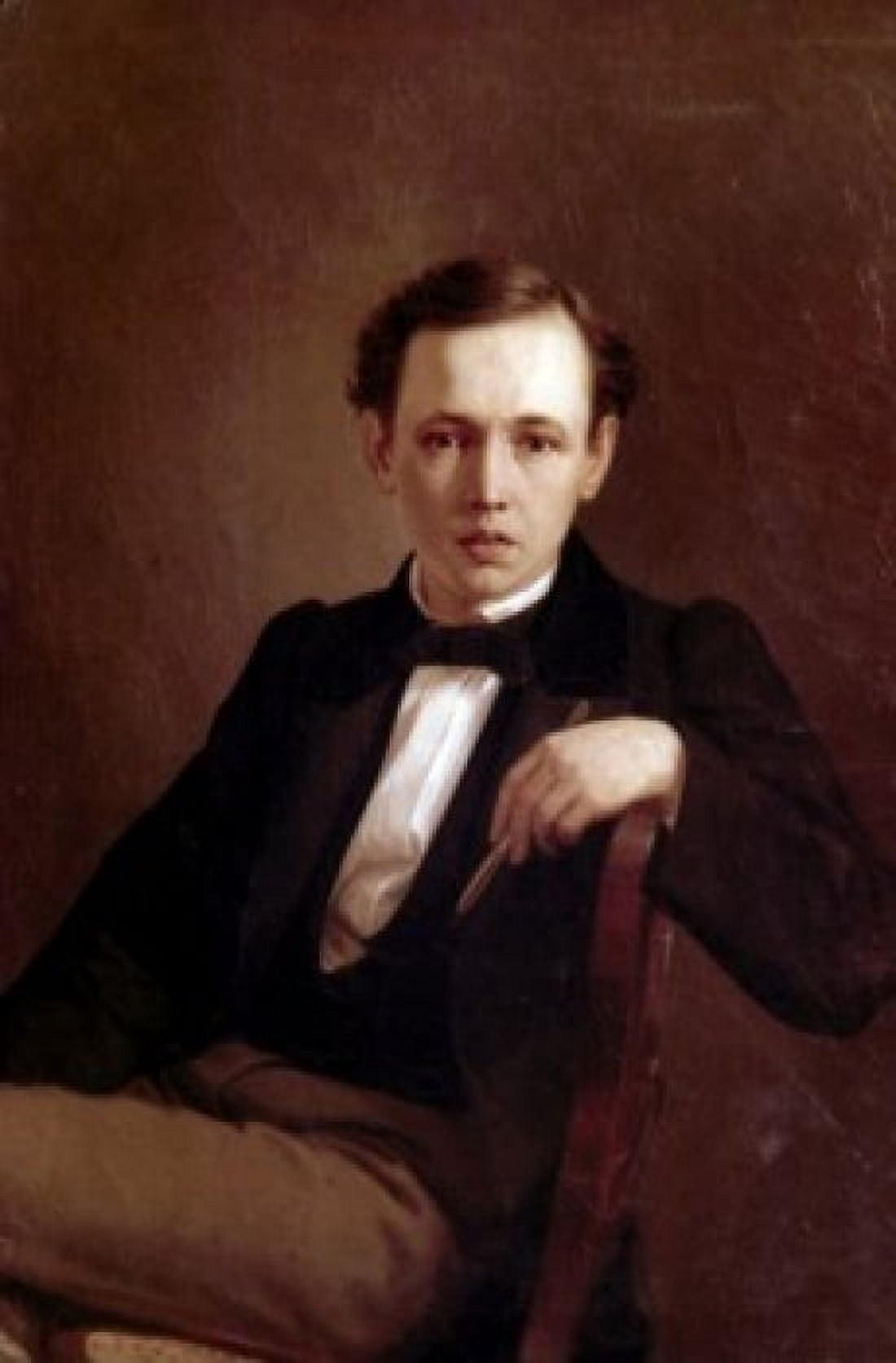 Self-Portrait by Vasili Grigorevich Perov oil on canvas 1851 1834-1882 Ukraine Kiev The Museum of Russian Art Canvas Art - Vasili Grigorevich Perov (18 x 24)