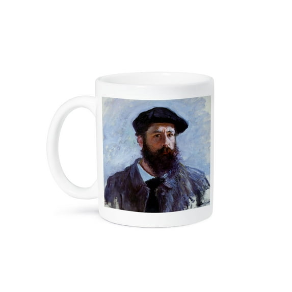 3dRose, Self-Portrait with a Beret, Claude Monet Painting Dated 1886, PD-US, 11oz Mug