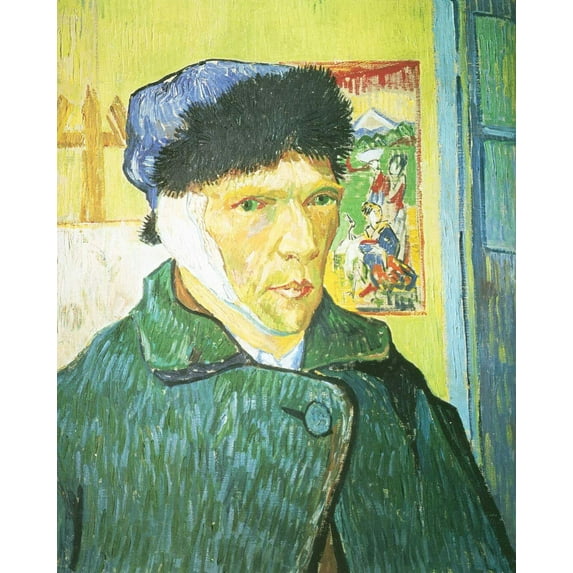 Self Portrait With Bandaged Ear Van Gogh - CANVAS ART