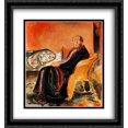 thumbnail image 1 of Self-Portrait after Spanish Influenza 2x Matted 28x30 Large Black Ornate Framed Art Print by Munch, Edvard, 1 of 2