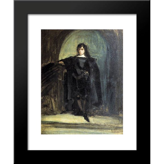 Self Portrait as Hamlet 20x24 Framed Art Print by Eugene Delacroix
