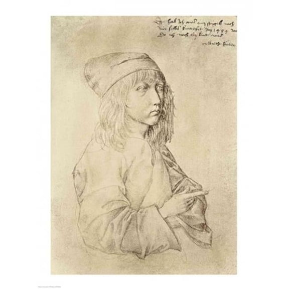 Self Portrait at The Age of Thirteen 1484 Poster Print by Albrecht Durer - 24 x 36 in. - Large