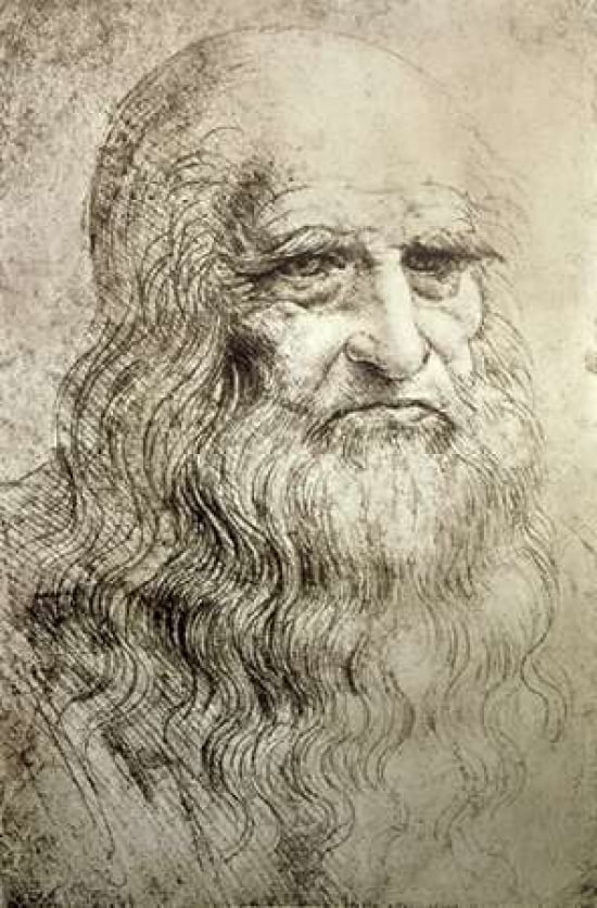 Self-Portrait c1515 Canvas Art - Leonardo Da Vinci (12 x 18)