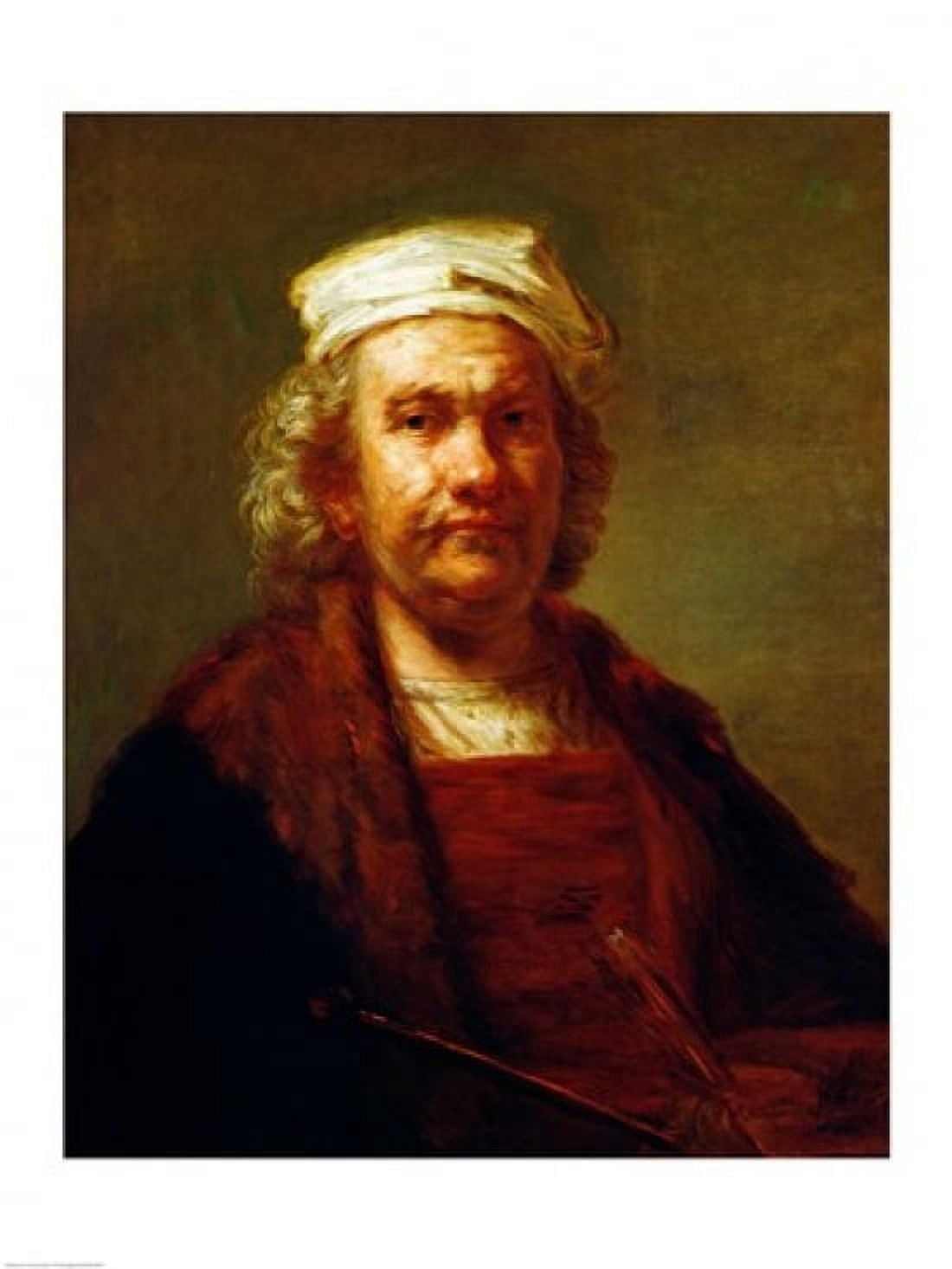 Self Portrait c1660 Canvas Art - Rembrandt van Rijn (18 x 24)
