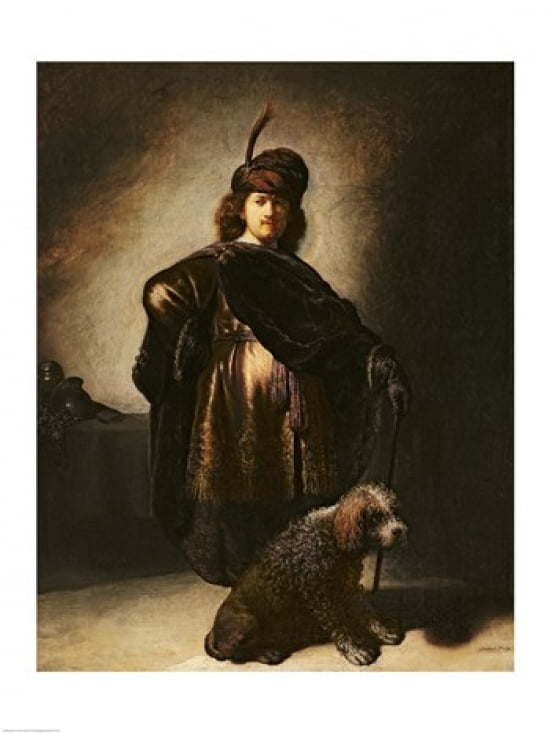 Self Portrait in Oriental Costume 1631 Canvas Art - Rembrandt van Rijn (18 x 24)