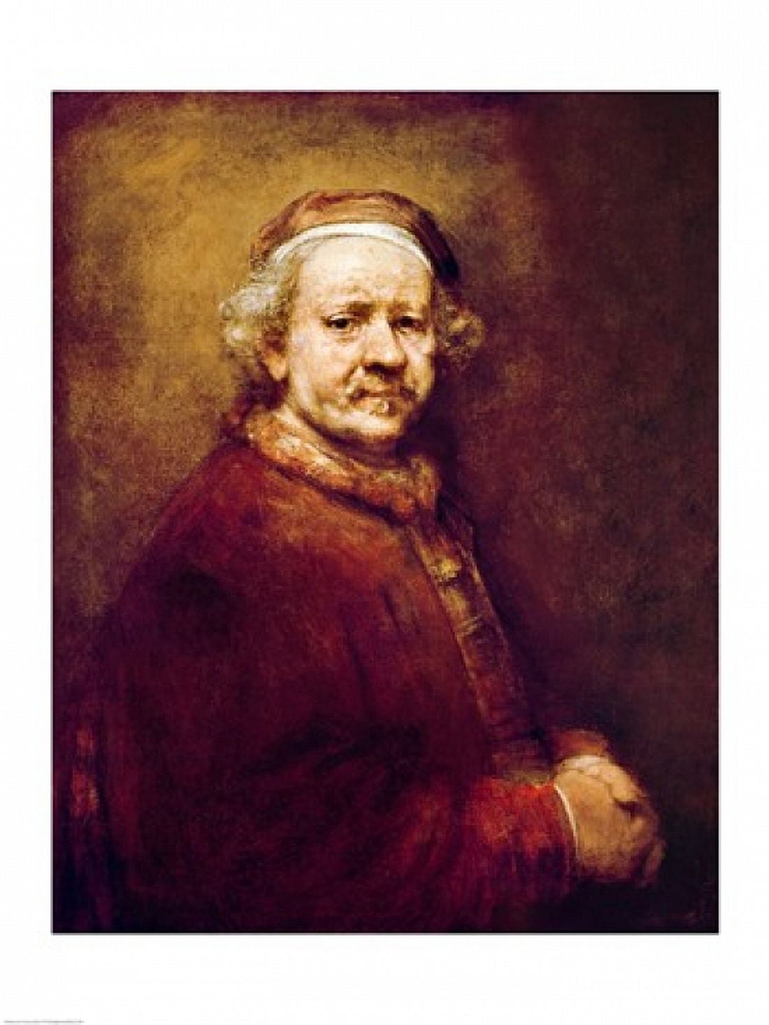 Self Portrait in at the Age of 63 1669 Canvas Art - Rembrandt van Rijn (18 x 24)