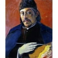 thumbnail image 1 of Self Portrait with Palette Ca 1891 Paul Gauguin 1848-1903 French Oil on Canvas Private Collection Print - 18 x 24 in., 1 of 1