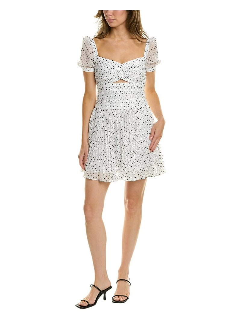 Self Portrait womens Self-Portrait Polka Dot Mini Dress, UK 6/US 2