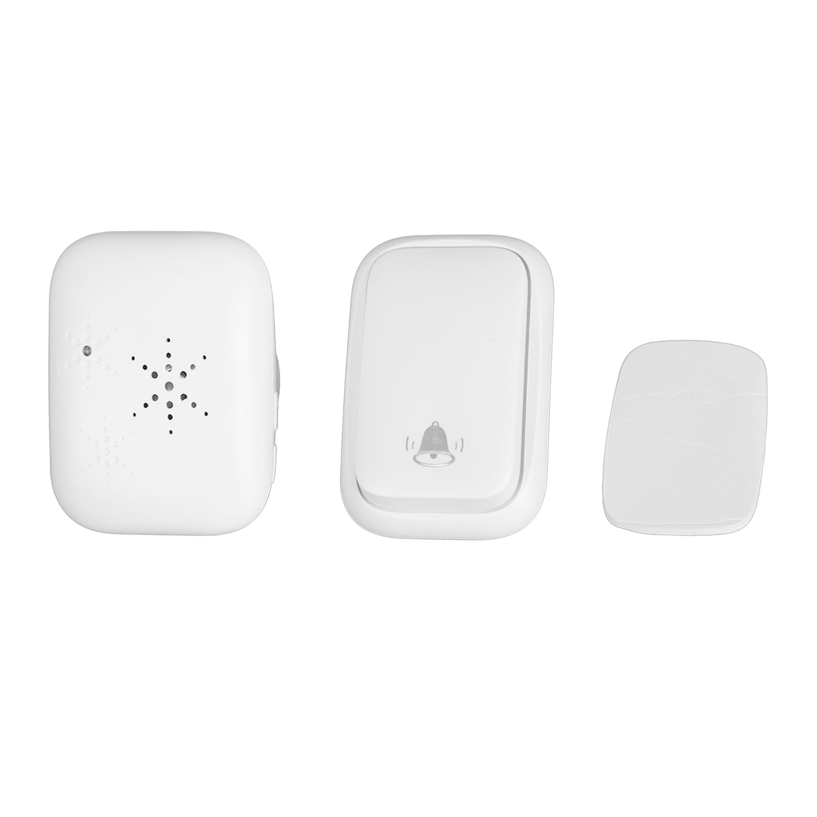 Self Powered Wireless Doorbell Outdoor Ding Dong Doll Bell White for
