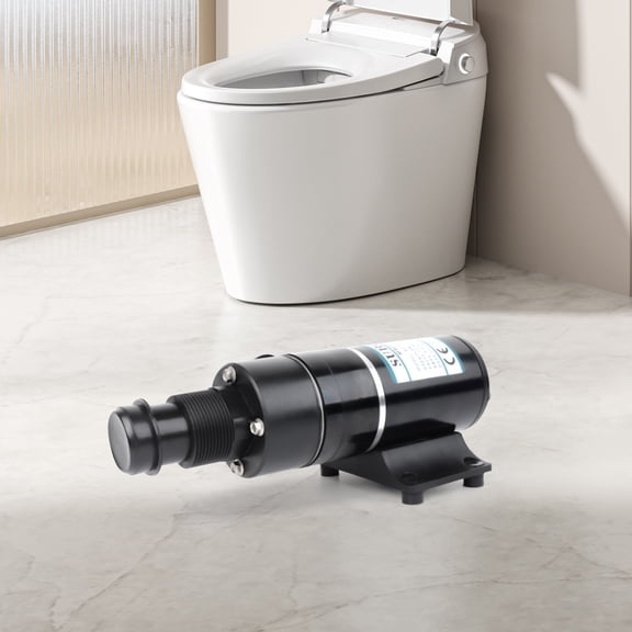 Self-Priming RV Macerator Pump 2900 RPM, High Flow Rate 8.45 GPM, Quiet Operation, Durable with Double Blades & Strong Suction Power for Efficient Wastewater Drainage 12V DC