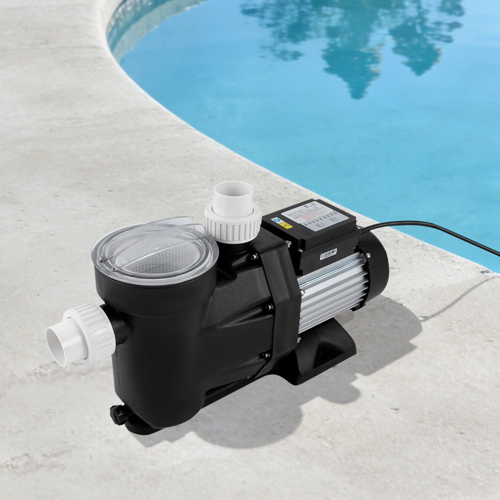 Self Primming Pool Pump, 1.5HP Swimming Pool Pump 110-120V 1100W Single ...