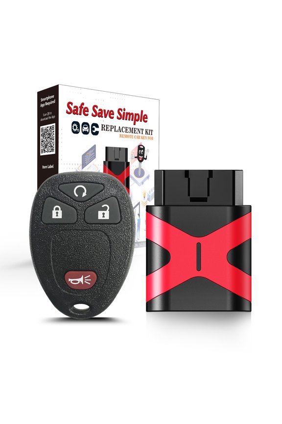Self Programmable Car Key Keyless Entry Remote Replacement for 2006-2011 Chevy HHR/2005-2007 Buick Terraza 315MHZ with FCC: KOBGT04A