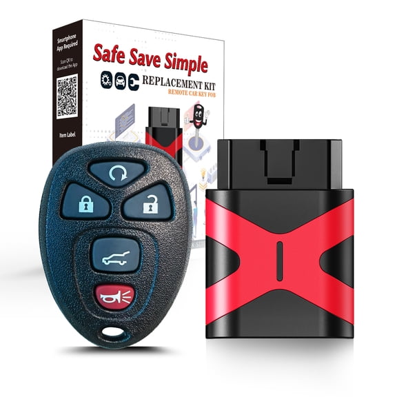 Self Programmable Car Key Keyless Entry Remote Replacement for 2007-2014 GMC Sierra/2008-2010 Saturn Vue 315MHZ with FCC: OUC60221 OUC60270