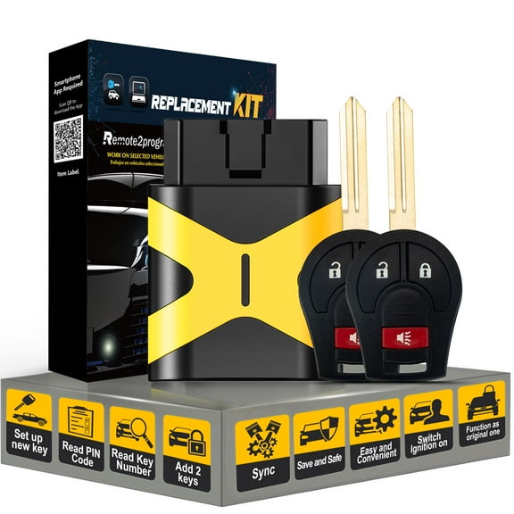 Self Programmable Key Fob for No Working Remote Replacement for Nissan Frontier Versa/Infiniti FX35 FX45 46 Chip with FCC: CWTWB1U751