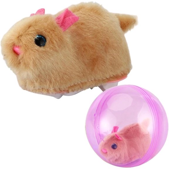 Self-Rolling Interactive Cat Ball, 360 Automatic Moving Pet Toy, Mouse Pink | Unpredictable Movement, Bionic Motion